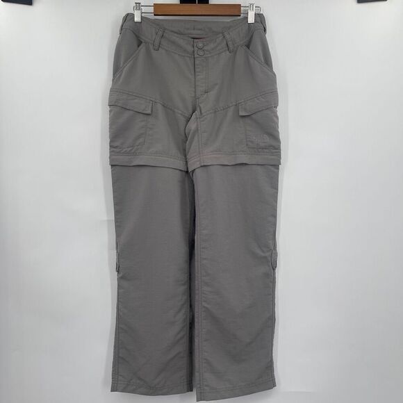 The North Face Women's Gray Mid-Rise Cargo Pants Size 4 - Picture 1 of 8